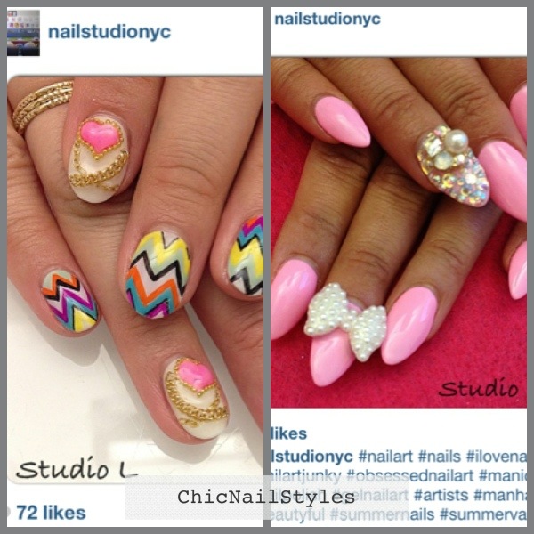 Aren't these nails adorable by Studio L in NYC!?!