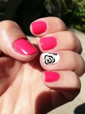 basic-mani-with-hand-painted-roses