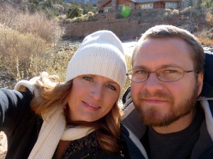 My husband Jason and I at Zion's for New Year's, 2010