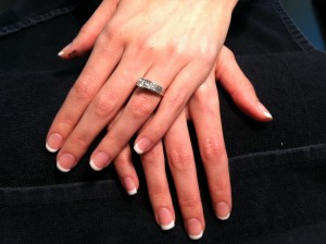 Gelish French Gel polish mani