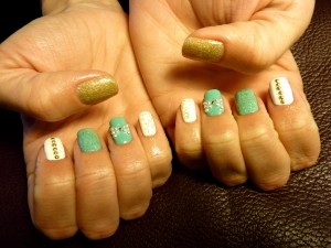 Gorgeous Tiffany Nails! China Glaze For Audrey is my most favorite nail polish color of all time!