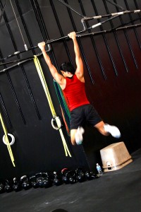 She is amazing at pull-ups....