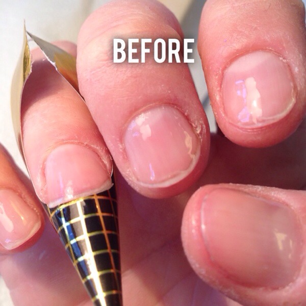 How do you get short gel nails?
